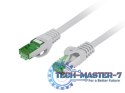Patchcord kat.7 S/FTP LSZH CU 10m szary fluke passed