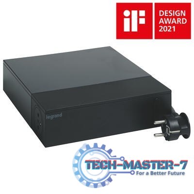 Przedłużacz TV ochron 4x2P+Z + 4x2P 2m czarny Przedłużacz TV ochron 4x2P+Z + 4x2P 2m czarny