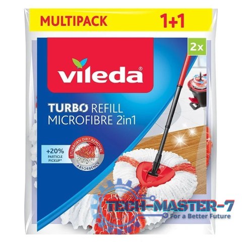 Wkład do mopa obrotowego TURBO 2w1 2 sztuki 166142 Wkład do mopa obrotowego TURBO 2w1 2 sztuki 166142