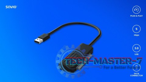 Adapter SATA żeński - USB 3.0 męski do dysków 2,5, AK-38 Adapter SATA żeński - USB 3.0 męski do dysków 2,5, AK-38