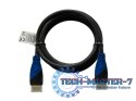 Kabel HDMI (M) 2m, oplot nylonowy, złote końcówki, v1.4 high speed, ethernet/3D, CL-48