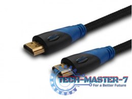 Kabel HDMI oplot nylon złoty v1.4 4Kx2K 1.5m, CL-02