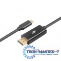 Kabel USB C - Displayport 2m czarny