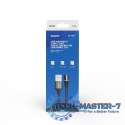 Kabel magnetyczny USB - USB typ C, Micro i Lightning, czarny, 1m, CL-152