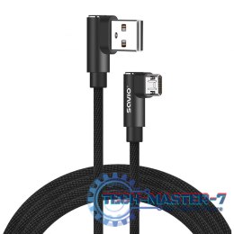 Kabel z dwustronnym złączem USB Micro USB - USB A 1m, CL-161