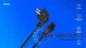 Kabel zasilający koniczynka, 3m, CL-158