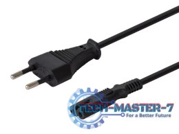 Kabel zasilający ósemka 2pin 1,2m, wielopak 10 szt. CL-97