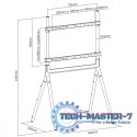 Uchwyt stojak do TV orzech 49-70 cali 40kg MC-926