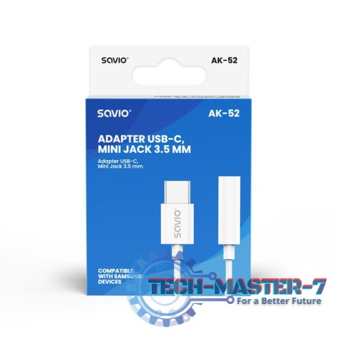Adapter USB-C - Mini Jack 3,5 mm, Samsung, AK-52 Adapter USB-C - Mini Jack 3,5 mm, Samsung, AK-52