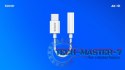 Adapter USB-C - Mini Jack 3,5mm, Xiaomi, Huawei, Oppo, AK-51