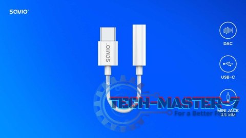 Adapter USB-C - Mini Jack 3,5mm, Xiaomi, Huawei, Oppo, AK-51 Adapter USB-C - Mini Jack 3,5mm, Xiaomi, Huawei, Oppo, AK-51