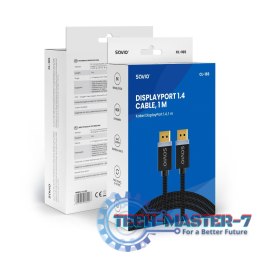 Kabel DisplayPort (M) v1.4, 1m, CL-165