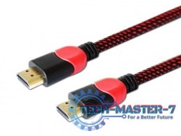 Kabel HDMI 2.0 czerwono-czarny 3 m, GCL-04