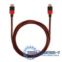 Kabel HDMI 2.0 czerwono-czarny 3 m, GCL-04