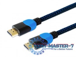 Kabel HDMI 2.0 niebiesko-czarny 3m, GCL-05