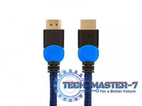 Kabel HDMI 2.0 niebiesko-czarny 3m, GCL-05 Kabel HDMI 2.0 niebiesko-czarny 3m, GCL-05