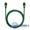 Kabel HDMI 2.0 zielono-czarny 1,8m, GCL-03