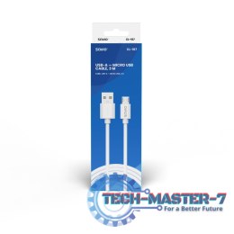 Kabel USB- A - micro USB, 2A, 3m, CL-167
