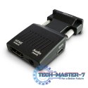 Konwerter VGA do HDMI, Audio, Full HD, CL-145