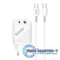 Ładowarka sieciowa USB Quick Charge Power Delivery 3.0 18W +1m kabel USB typ C, LA-05 C