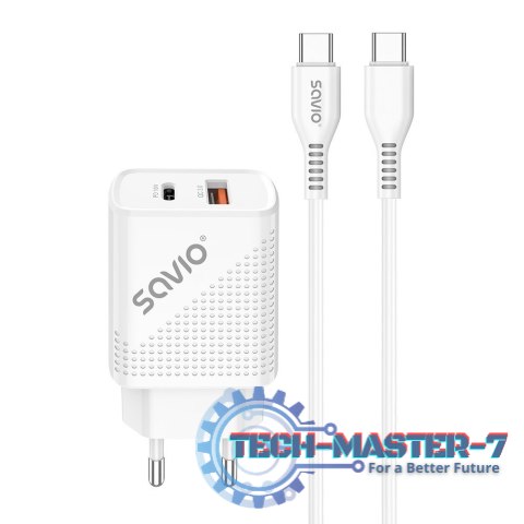 Ładowarka sieciowa USB Quick Charge Power Delivery 3.0 18W +1m kabel USB typ C, LA-05 C Ładowarka sieciowa USB Quick Charge Power Delivery 3.0 18W +1m kabel USB typ C, LA-05 C