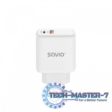 Ładowarka sieciowa USB Quick Charge, Power Delivery 3.0, 30W, LA-06 Ładowarka sieciowa USB Quick Charge, Power Delivery 3.0, 30W, LA-06