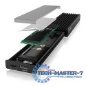 Obudowa IB-1817MCT-C31 NVMe/SATA M.2 2230/2242/2260/2280 Beznarzędziowa