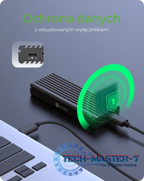 Obudowa IB-1817MCT-C31 NVMe/SATA M.2 2230/2242/2260/2280 Beznarzędziowa Obudowa IB-1817MCT-C31 NVMe/SATA M.2 2230/2242/2260/2280 Beznarzędziowa
