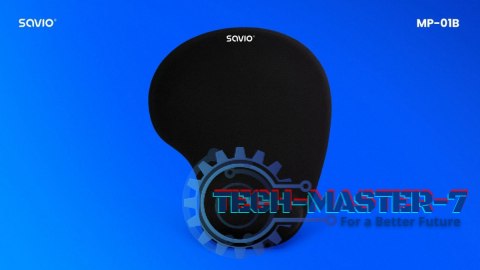 Podkładka żelowa pod mysz czarna SAVIO MP-01B Podkładka żelowa pod mysz czarna SAVIO MP-01B