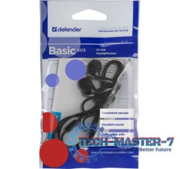 Słuchawki douszne BASIC 603 Czarne