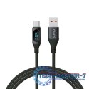 Kabel USB - USB C z wyświetlaczem, 60W, 1m, CL-172