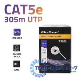 Kabel sieciowy/skrętka UTP | CAT5E | 305m