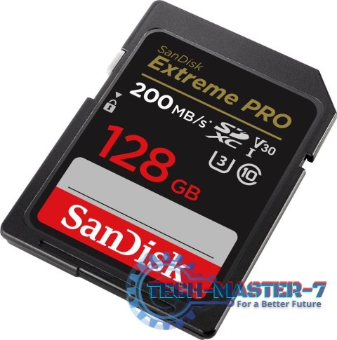 Karta pamięci Extreme Pro SDXC 128GB 200/90 MB/s V30 UHS-I U3 Karta pamięci Extreme Pro SDXC 128GB 200/90 MB/s V30 UHS-I U3