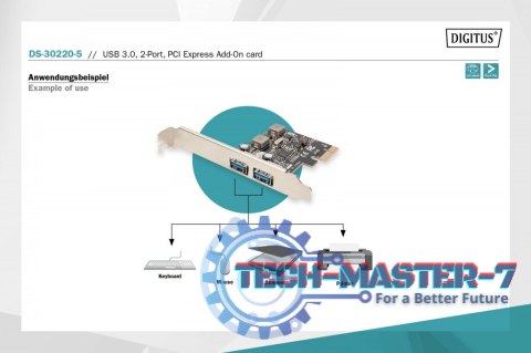 Kontroler USB 3.0 PCIe, 2x USB 3.0, Low Profile, Chipset UPD720202 Kontroler USB 3.0 PCIe, 2x USB 3.0, Low Profile, Chipset UPD720202