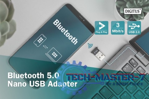 Mini adapter Bluetooth V5.0 Class 2 EDR USB V2.0 Mini adapter Bluetooth V5.0 Class 2 EDR USB V2.0