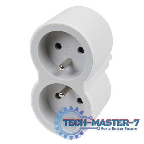 Rozgałęźnik 2x2P+Z B/S 049431 Rozgałęźnik 2x2P+Z B/S 049431