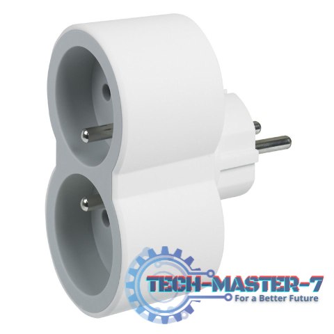 Rozgałęźnik 2x2P+Z B/S 049431 Rozgałęźnik 2x2P+Z B/S 049431