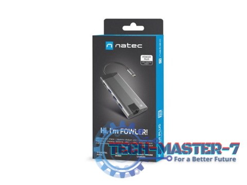 Stacja dokująca Multiport Fowler Plus USB-C PD, 3x USB 3.0, HDMI 4K, RJ45, SD, micro SD Stacja dokująca Multiport Fowler Plus USB-C PD, 3x USB 3.0, HDMI 4K, RJ45, SD, micro SD