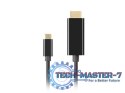 Kabel USB-C(M)->HDMI(M) 4K 60HZ 3M czarny