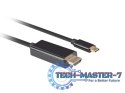 Kabel USB-C(M)->HDMI(M) 4K 60HZ 3M czarny