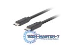 Kabel USB-C M/M 3.1 gen 2 1M 10GB/S PD100W czarny