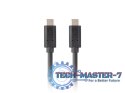 Kabel USB-C M/M 3.1 gen 2 1M 10GB/S PD100W czarny