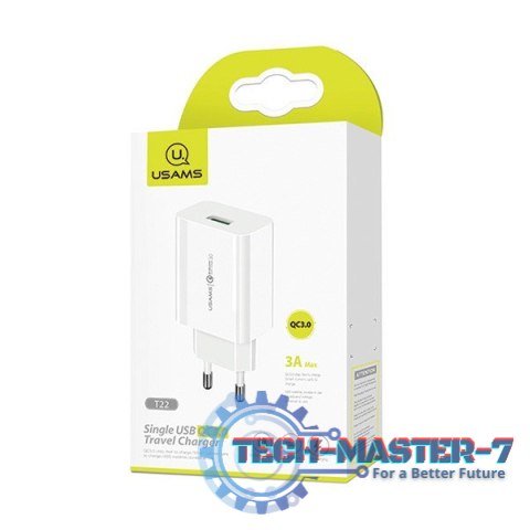 Ładowarka sieciowa T22 1xUSB 18W QC 3.0 Ładowarka sieciowa T22 1xUSB 18W QC 3.0