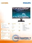 Monitor 23,8 cali 242S9JML VA DVI HDMI DP Pivot