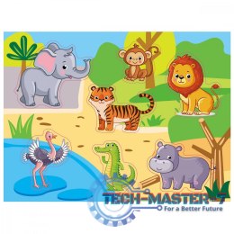 Układanka drewniana ZOO