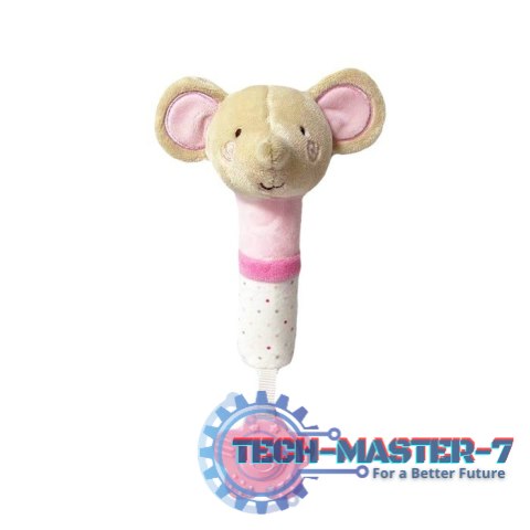 Zabawka z dźwiękiem Myszka 17 cm beżowa Zabawka z dźwiękiem Myszka 17 cm beżowa