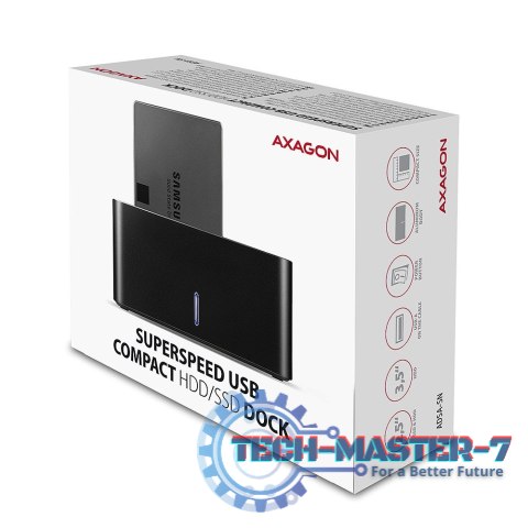 ADSA-SN Stacja dokująca, USB 3.2 Gen 1 - 1x SATA 6G 2.5"/3.5" SSD/HDD ADSA-SN Stacja dokująca, USB 3.2 Gen 1 - 1x SATA 6G 2.5"/3.5" SSD/HDD