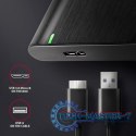 EE25-A6M Bezśrubowa aluminiowa obudowa zewnętrzna USB 3.2 Gen 1 - SATA 6G dla 2.5" SSD/HDD