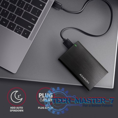 EE25-A6M Bezśrubowa aluminiowa obudowa zewnętrzna USB 3.2 Gen 1 - SATA 6G dla 2.5" SSD/HDD EE25-A6M Bezśrubowa aluminiowa obudowa zewnętrzna USB 3.2 Gen 1 - SATA 6G dla 2.5" SSD/HDD