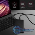 EE25-SL Obudowa zewnętrzna plastikowa, bezśrubowa, 3.2 gen1 SATA 6G 2.5, czarna